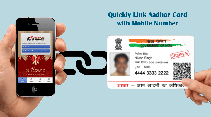 link Aadhaar with mobile number online